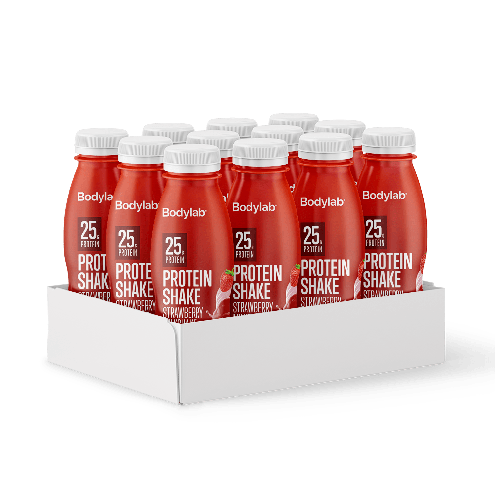 BodyLab Protein Shake - Strawberry Milkshake (12x330 ml) BodyLab