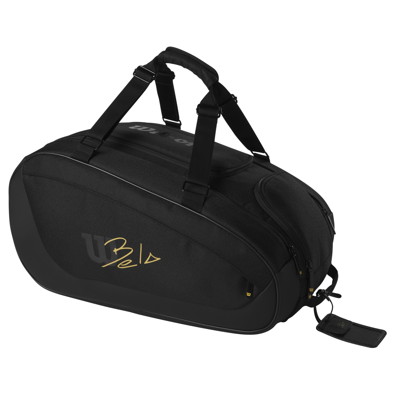 Wilson Bela Super Tour Padel Bag Black/Gold Sort Padeltaske